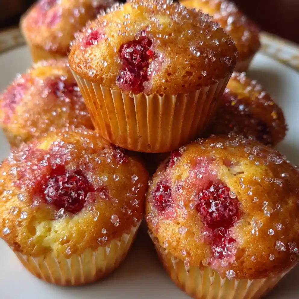 strawberry muffins recipe Ruby Chunks With Sugar Tops