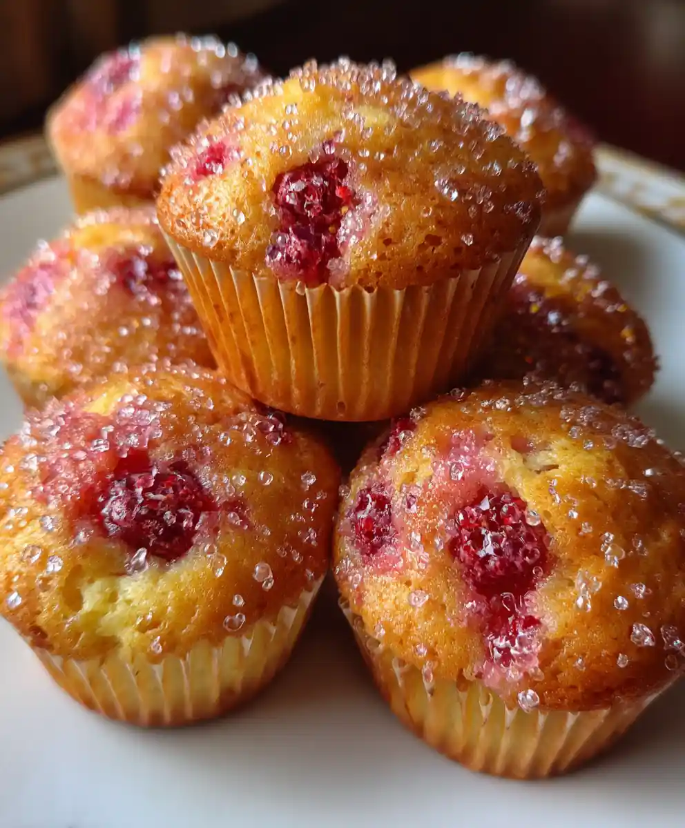 strawberry muffins recipe Ruby Chunks With Sugar Tops