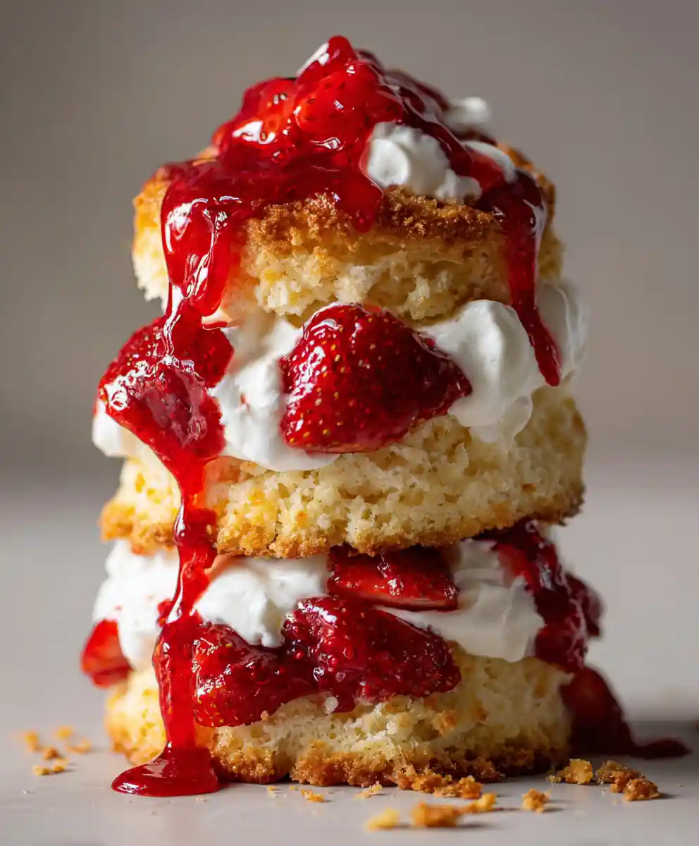 strawberry shortcake recipe easy With Strawberry Coulis Drip