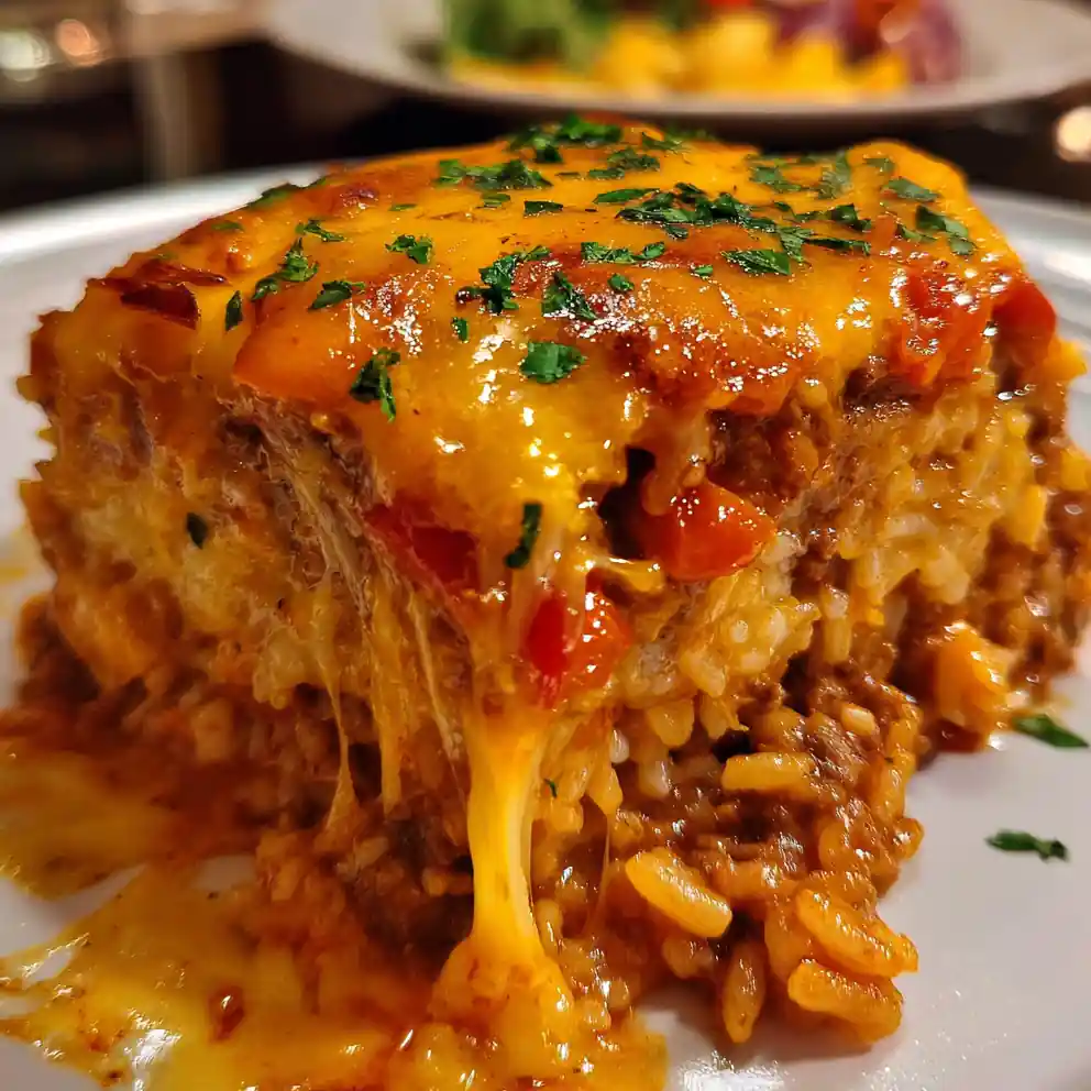 stuffed pepper casserole recipe With Fire Roasted Pepper Stripes