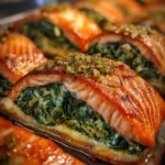 Stuffed Salmon Recipe With Spinach Pistachio Stripe 1760371174.8398404