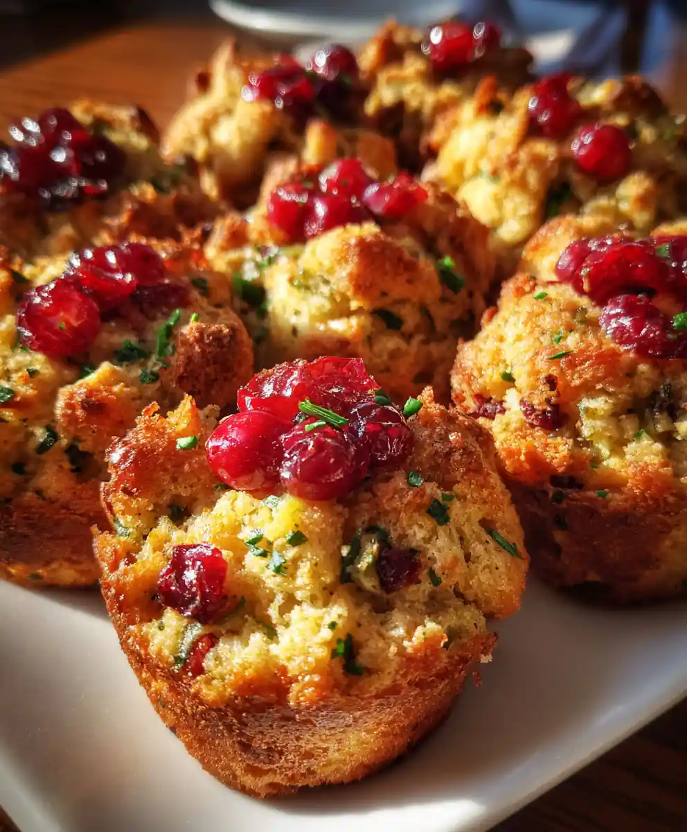 Stuffing Muffins Recipe With Cranberry Jewel Tops 7 stuffing muffins recipe With Cranberry Jewel Tops