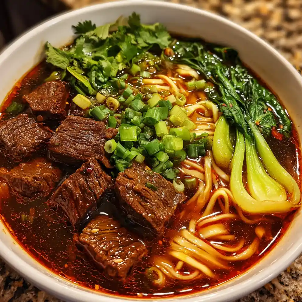 taiwanese beef noodle soup recipe With Chili Oil Bloom