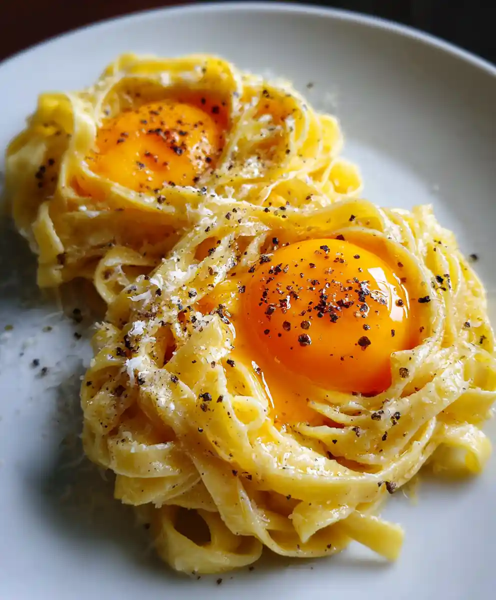 truffle pasta recipe With Golden Yolk Nest