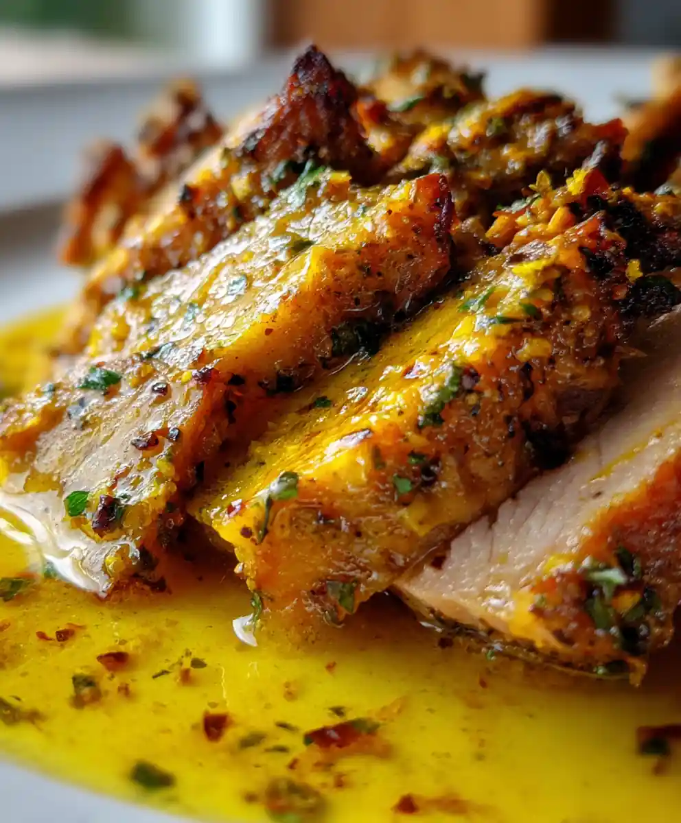 tuna fish recipe With Turmeric-Lemon Butter