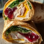 Turkey Wrap Recipe Cranberry Striped Greens And Cheddar Fold 1761407013.526898