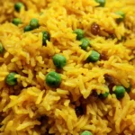 Turmeric Rice Recipe With Golden Raisin And Pea Jewels 1760374605.9044483