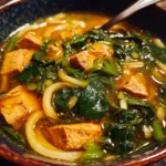 Udon Noodle Soup Recipe Miso Broth With Emerald Spinach 1761527712.2032018