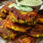 Zucchini Fritters Recipe With Emerald Herb Dip 1760718683.8295493