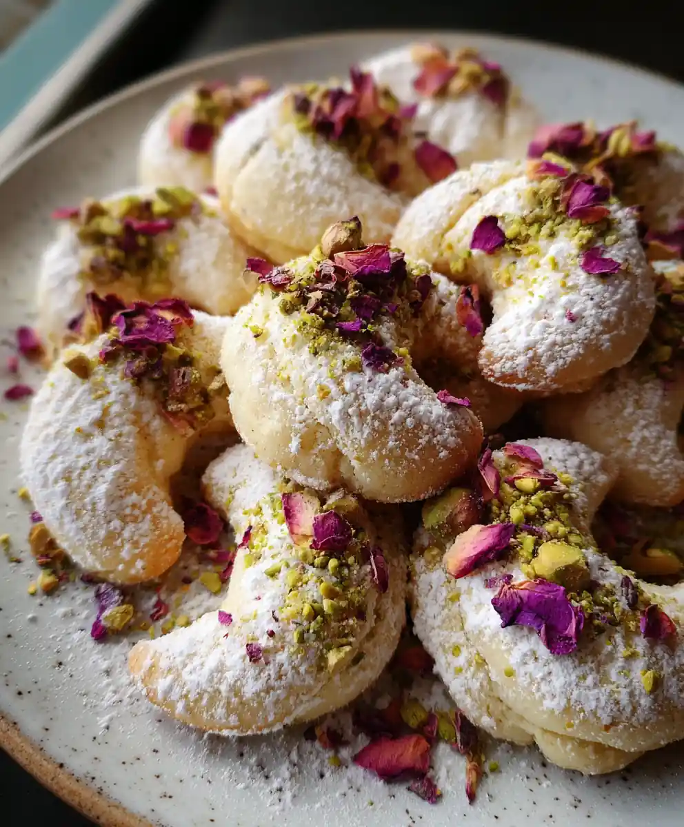 almond crescent cookies recipe