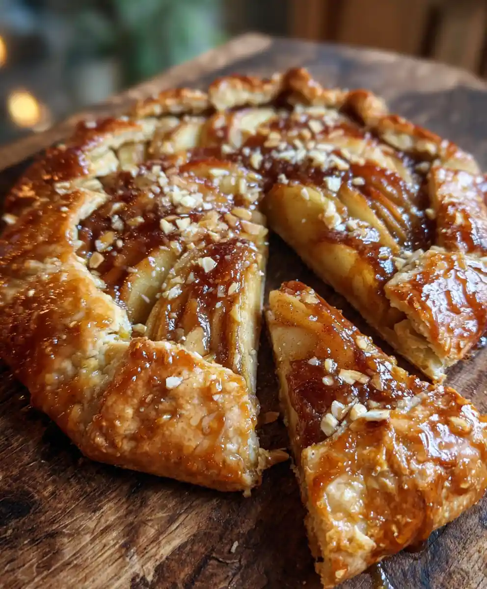 Apple Galette Recipe Maple Glaze With Almond Flake 7 apple galette recipe Maple Glaze With Almond Flake