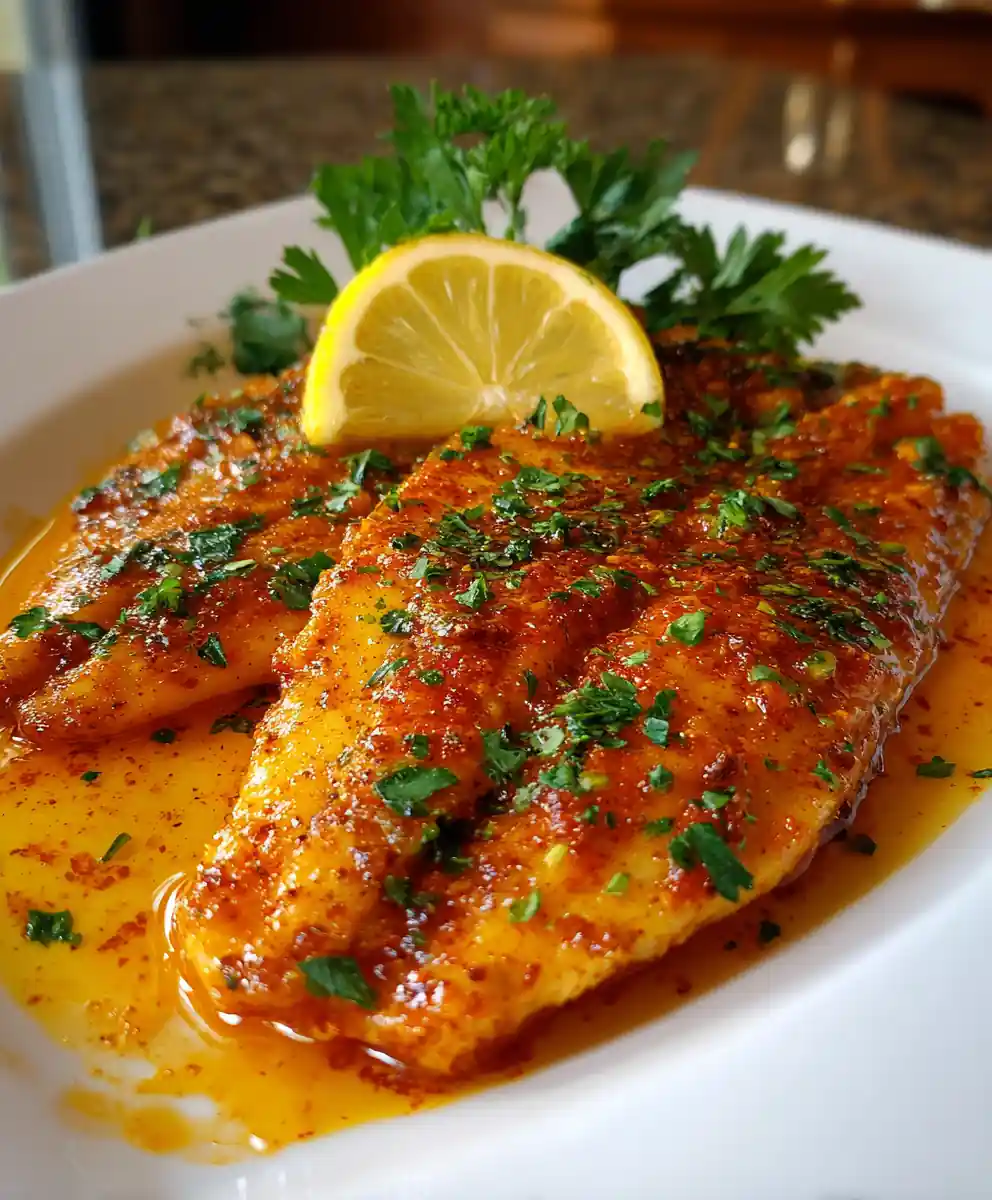 baked catfish fillet recipe Paprika-Lemon Butter Stripe