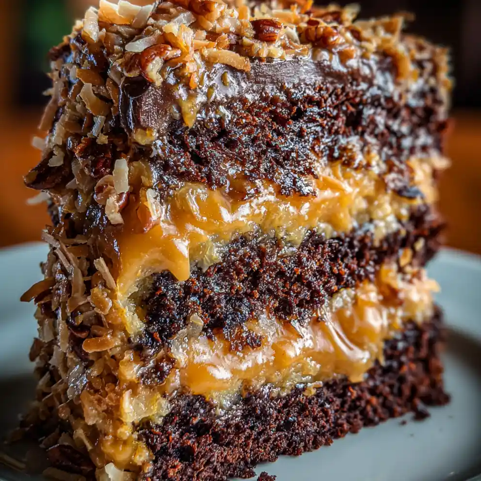 baker's german chocolate cake recipe Coconut Pecan Frost Stripe