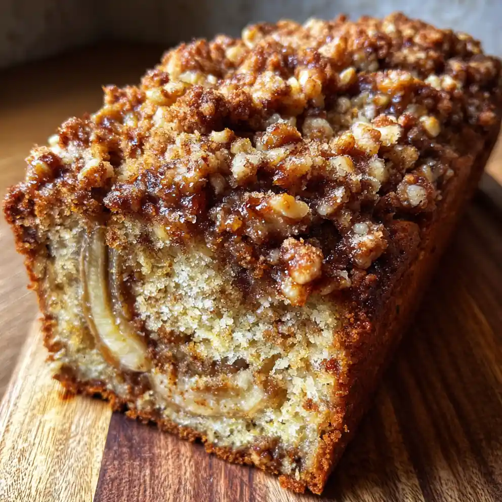 banana loaf recipe Walnut Streusel Crowned