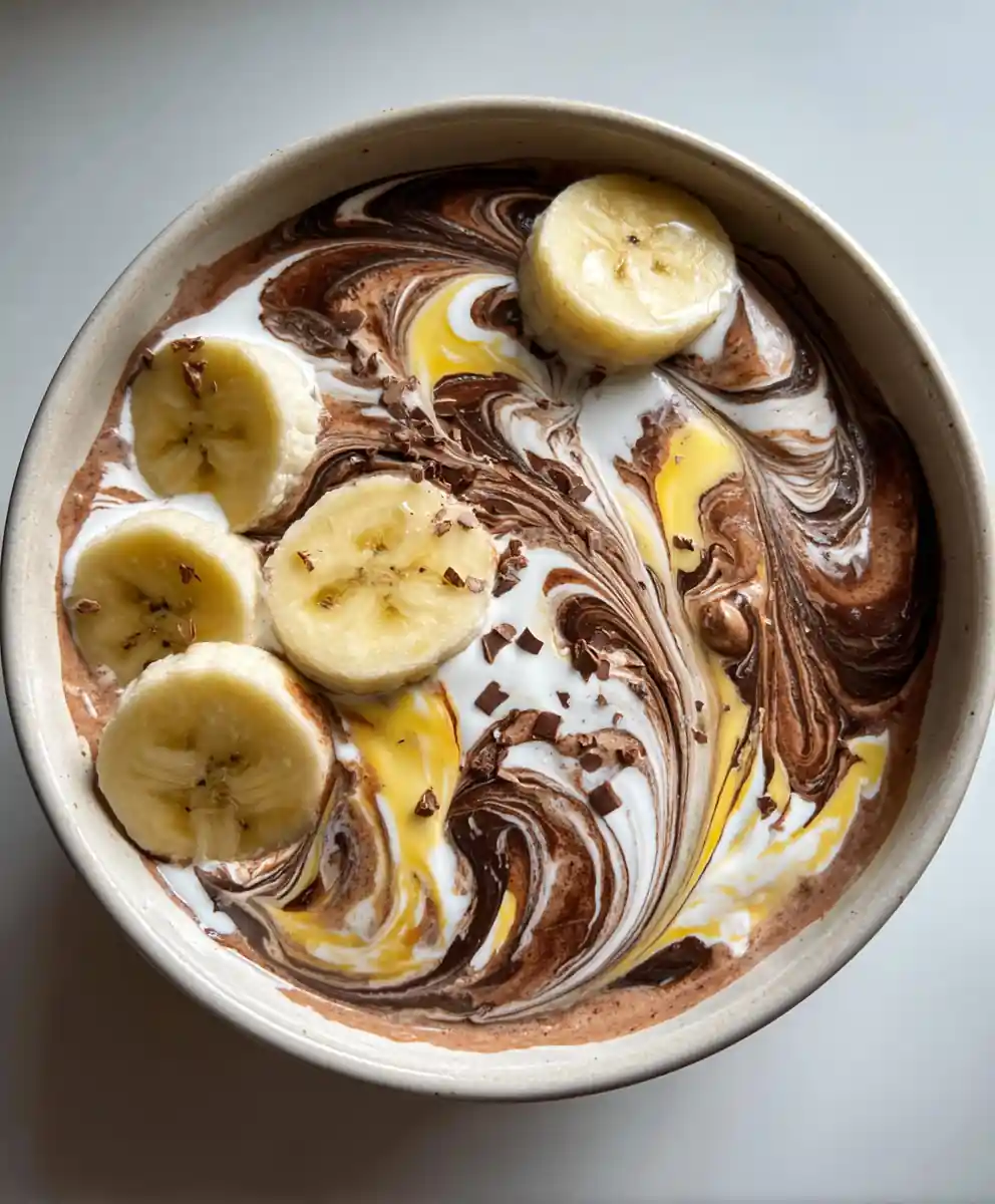 bariatric banana recipe Cocoa-Swirled Yogurt Bowl