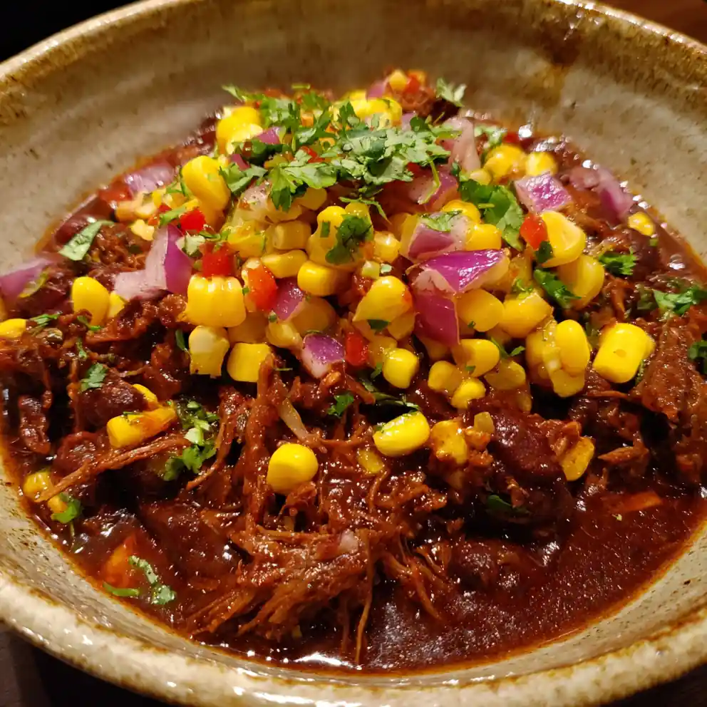 brisket chili recipe Smoky Red With Corn Relish