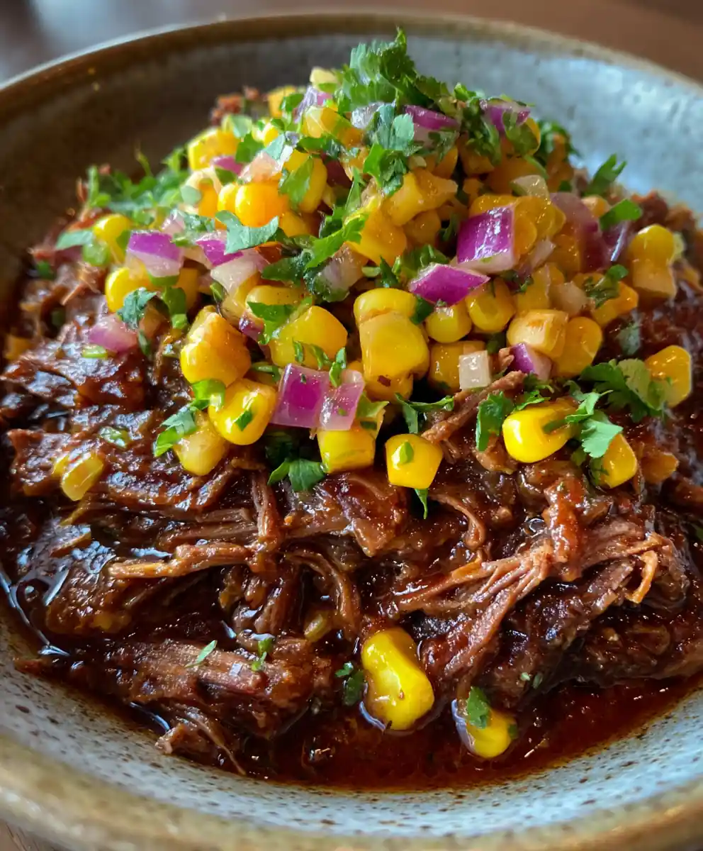 brisket chili recipe Smoky Red With Corn Relish