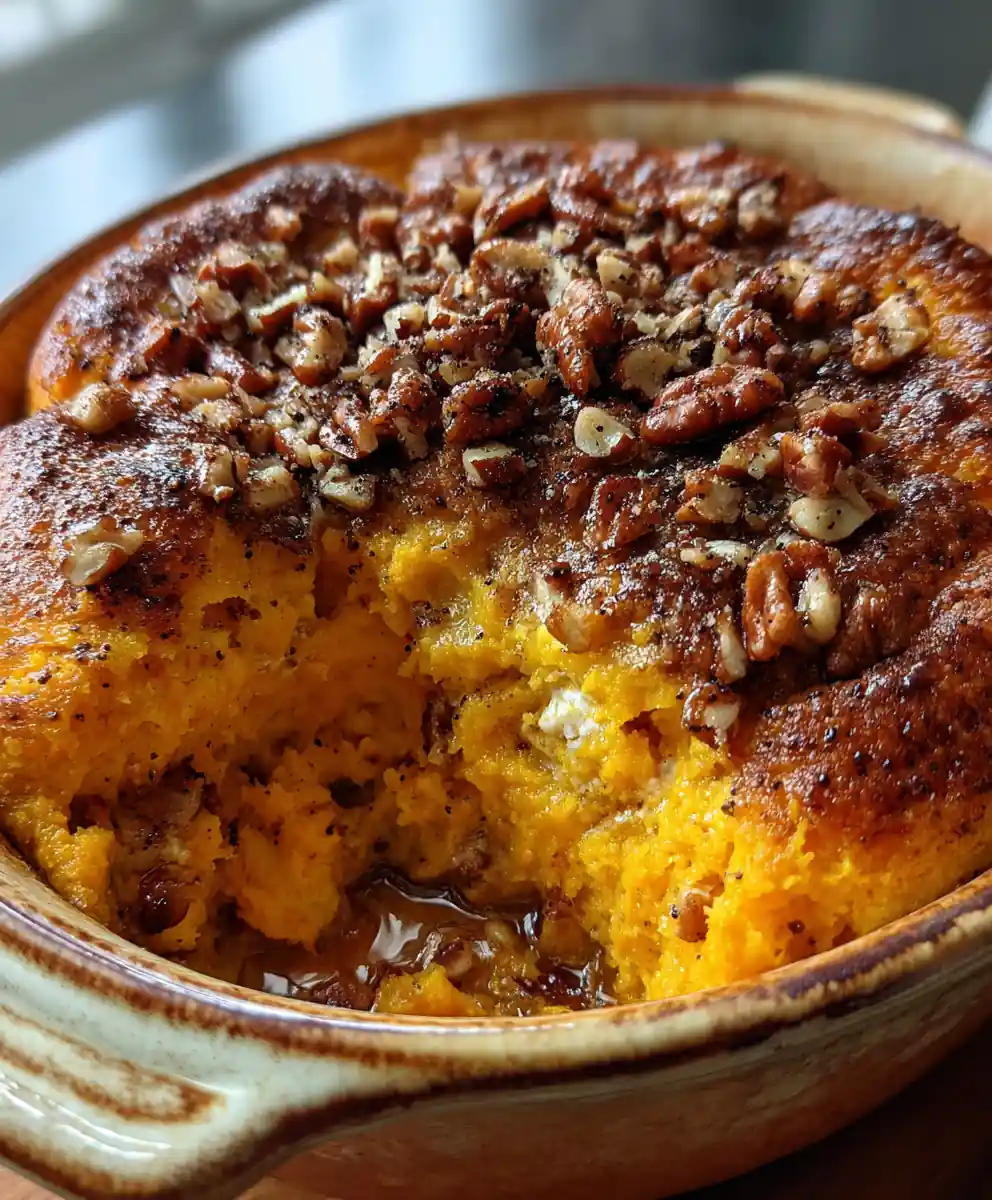 carrot souffle recipe Orange Cloud With Pecan Dust