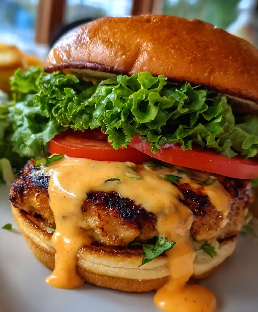 chicken burger recipe Roasted Red Pepper Aioli