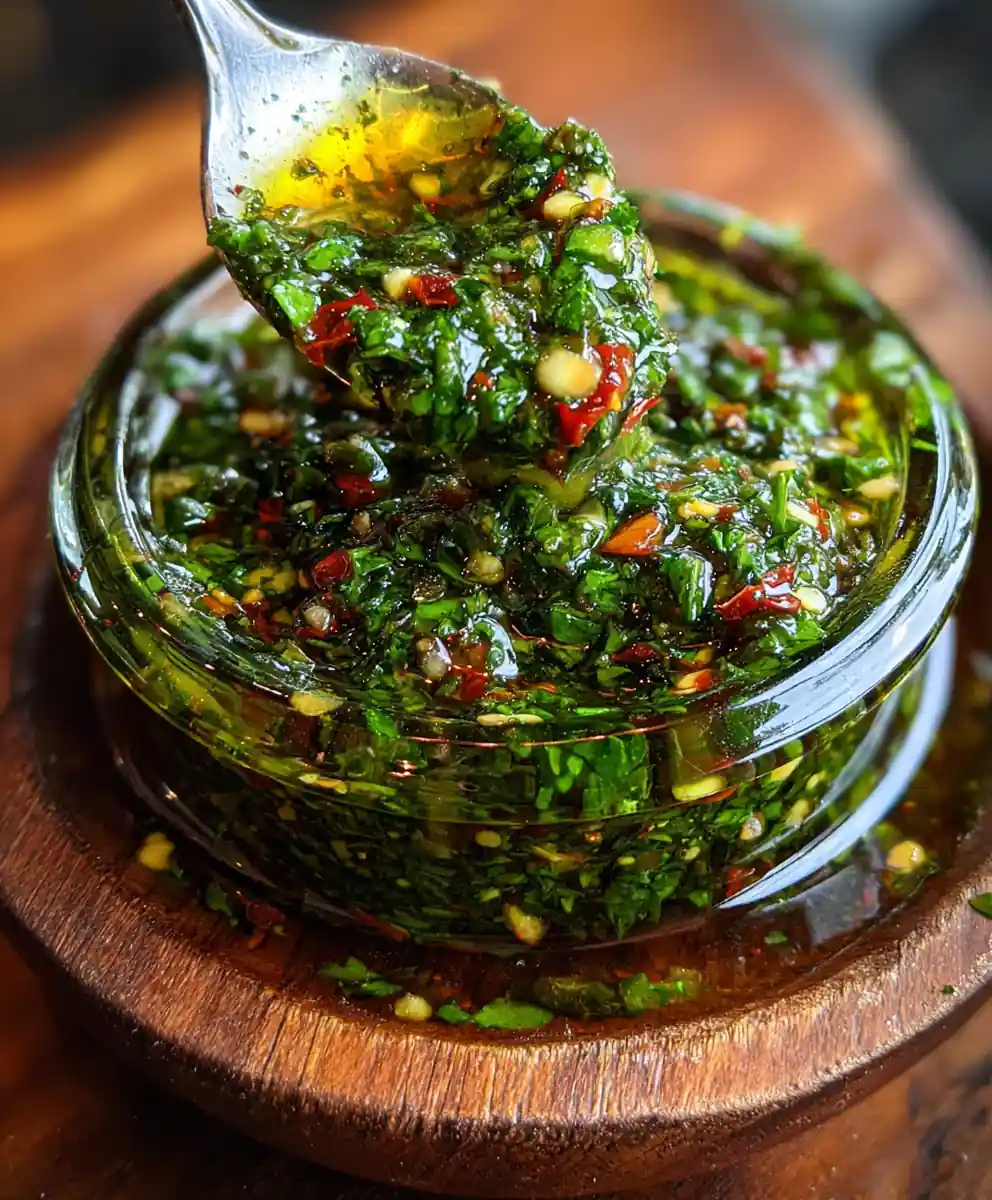chimichurri recipe for steak Emerald Parsley Garlic Pour