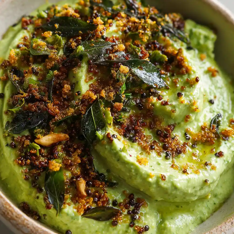 coconut chutney recipe Mint Chili Tempered
