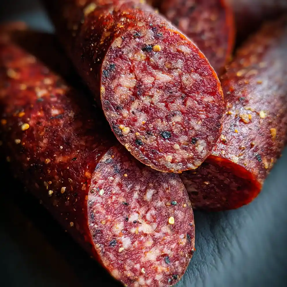Deer Summer Sausage Recipe Pepper Speckled Logs 1762086816.7515602