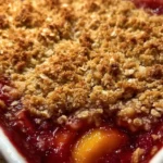Fruit Crumble Recipe Ruby Peach Oat Top 1762085812.2787445