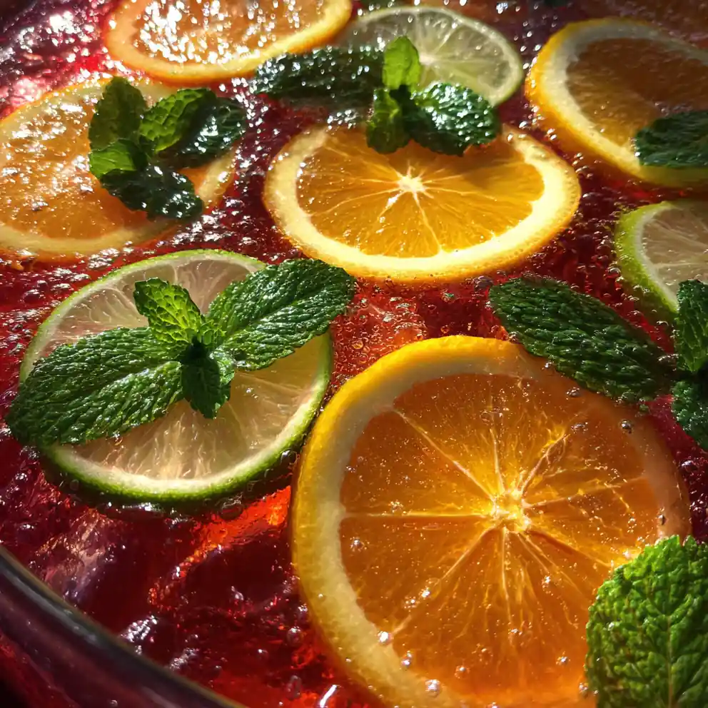 fruit punch recipe Sunset Citrus Ice Bowl