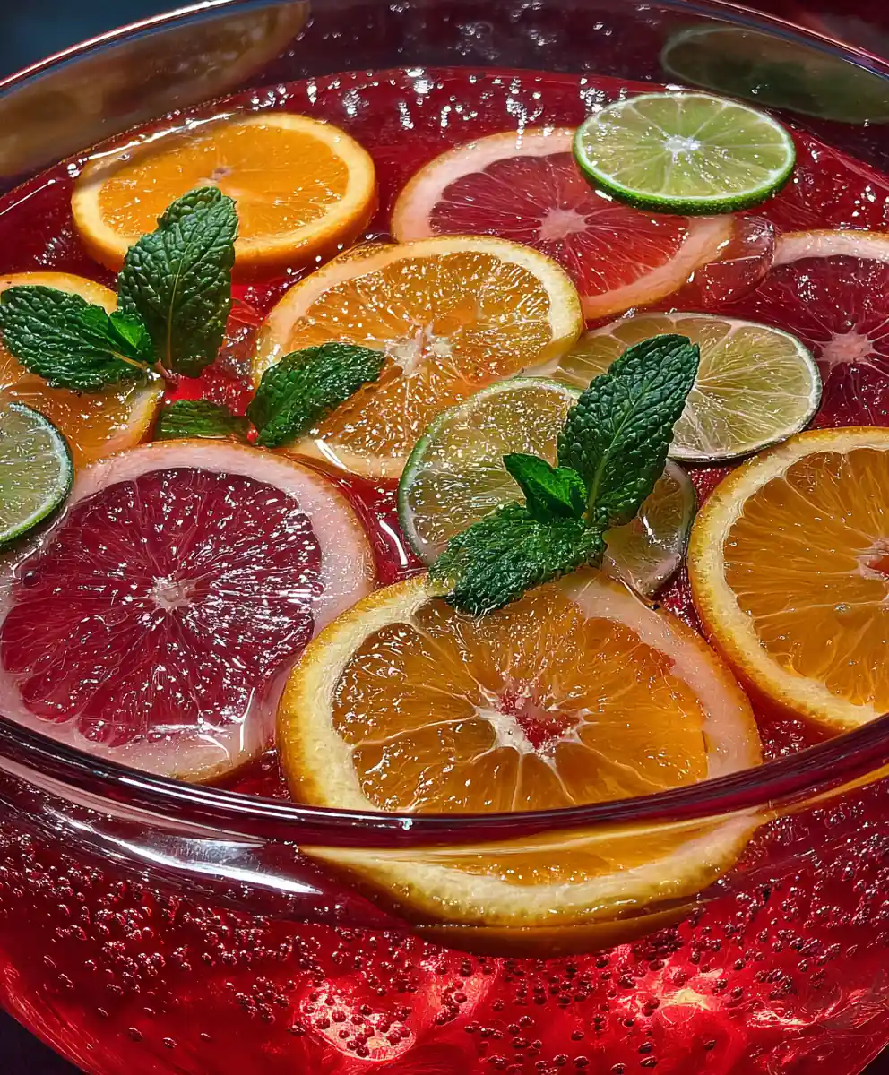 fruit punch recipe Sunset Citrus Ice Bowl