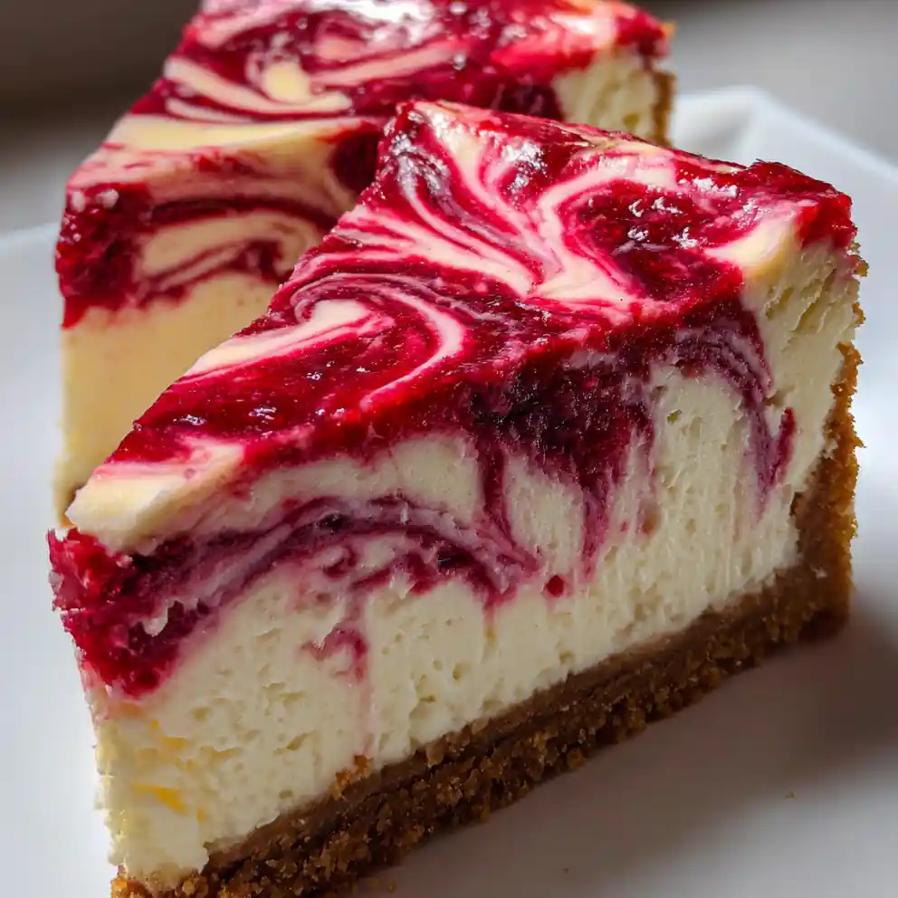homemade cheesecake recipe Raspberry Swirl Crown