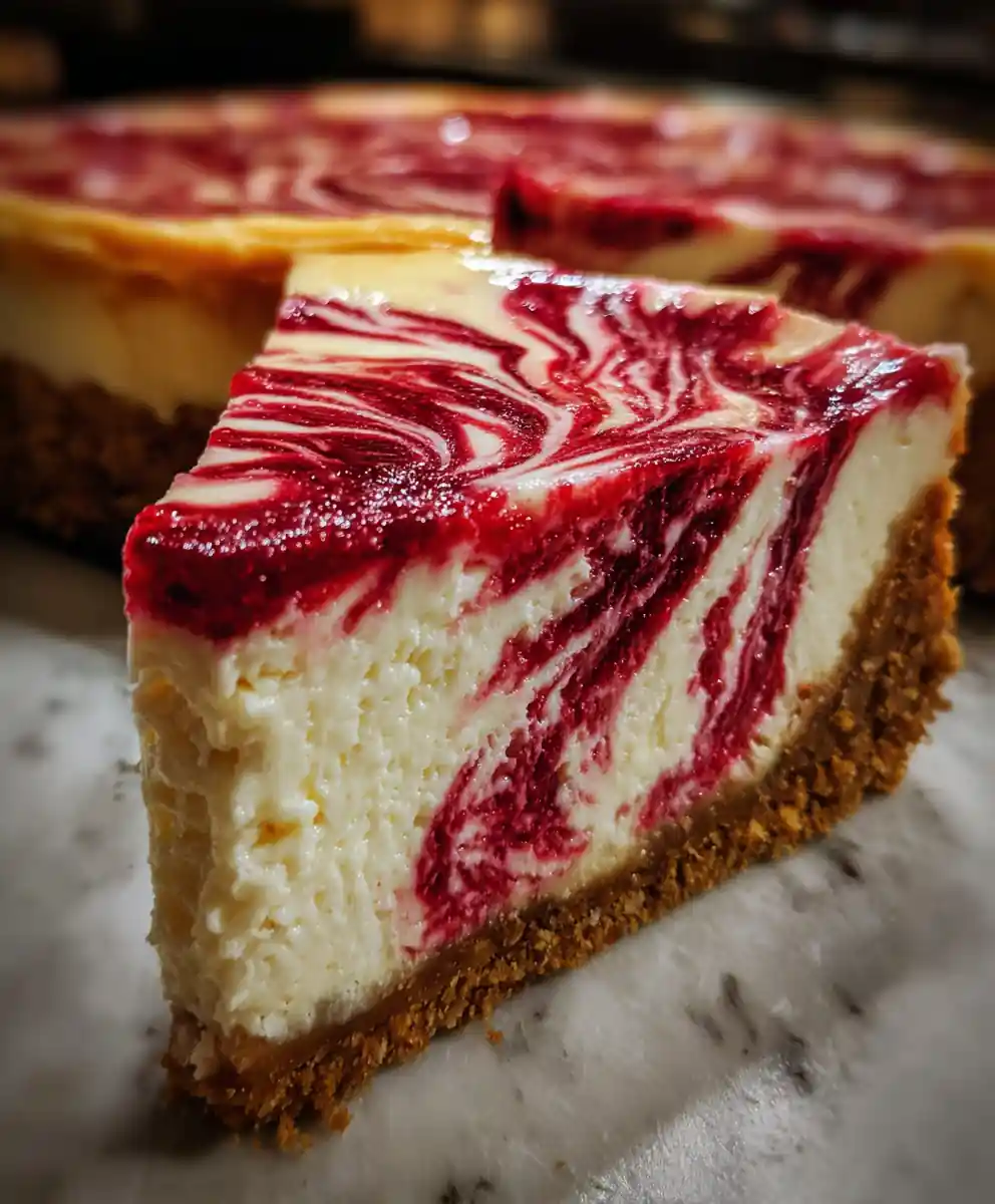 homemade cheesecake recipe Raspberry Swirl Crown