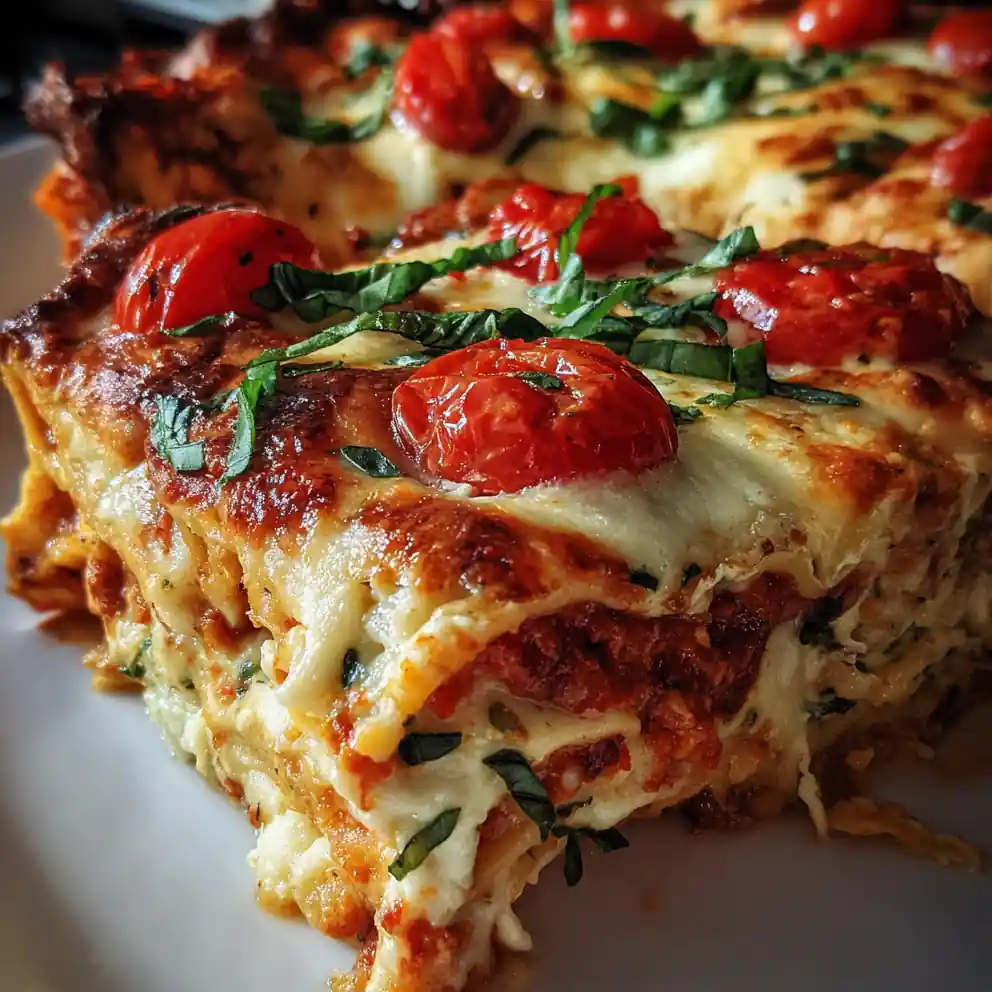 joy behar's lasagna recipe Roasted Tomato and Basil Ribboned