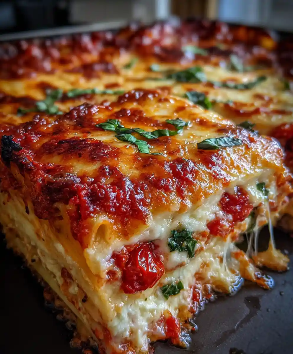 joy behar's lasagna recipe Roasted Tomato and Basil Ribboned