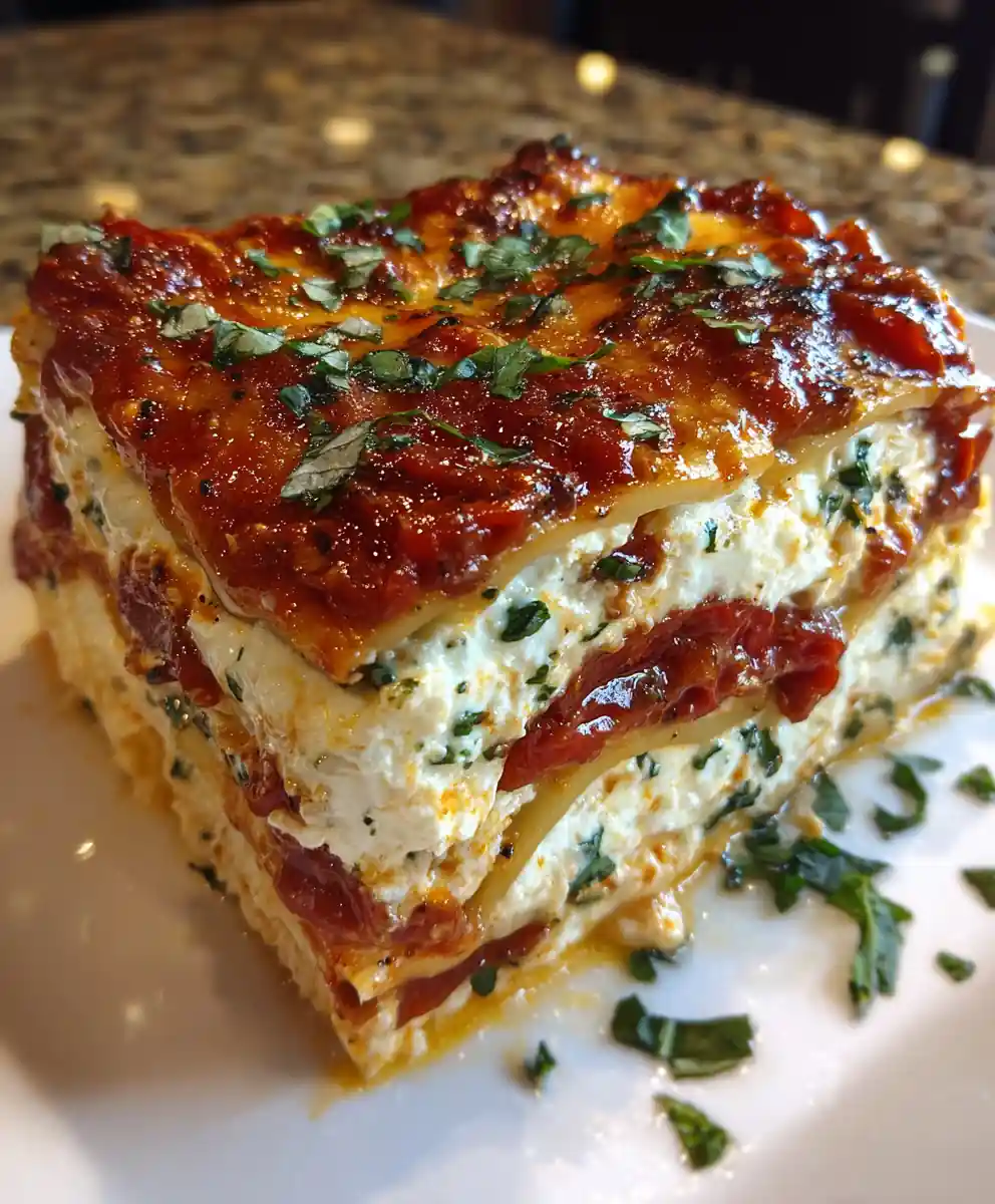 lasagna recipe ingredients Roasted Tomato Basil Layer Stack