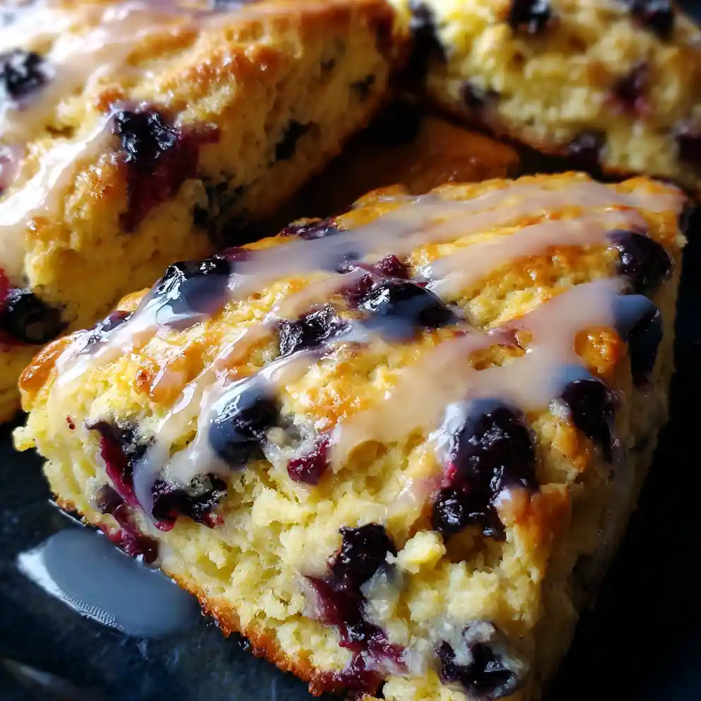 Lemon Blueberry Scones Recipe Indigo Lemon Glaze 6 lemon blueberry scones recipe Indigo Lemon Glaze