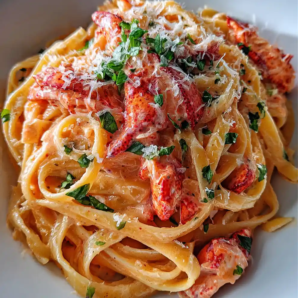lobster pasta recipe Blush Tomato Cream With Herbs