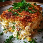 Million Dollar Chicken Casserole Recipe Golden Ritz Crust With Parsley 1762695236.9035983