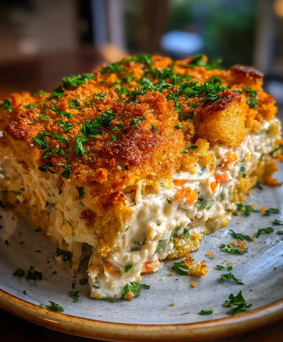million dollar chicken casserole recipe Golden Ritz Crust With Parsley