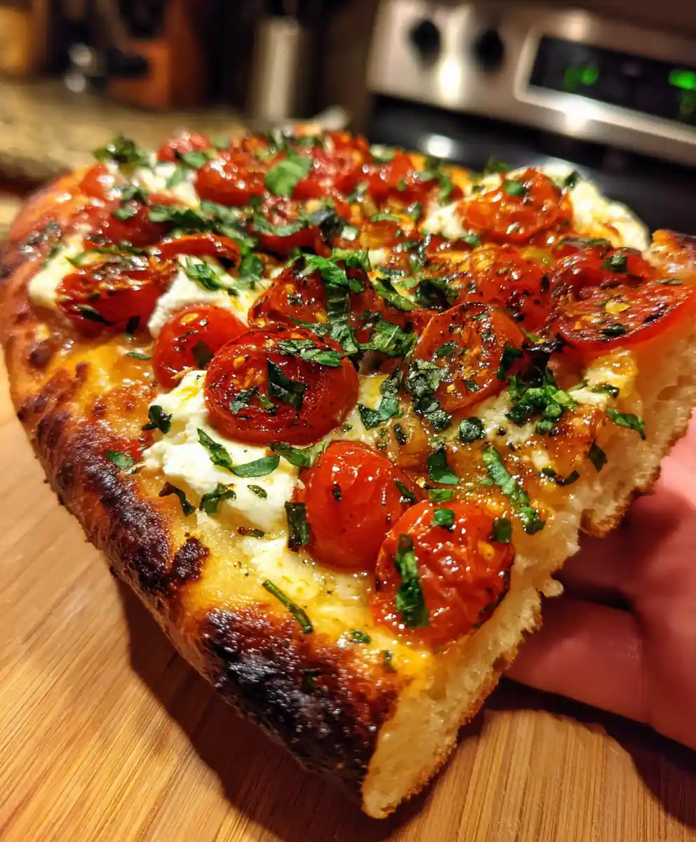 naan pizza recipe Roasted Tomato and Basil Coins