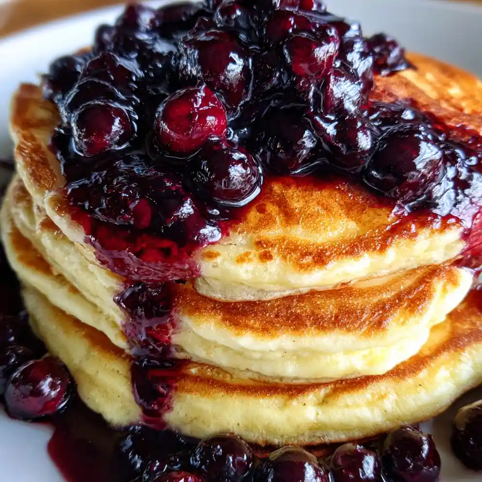 Old Fashioned Pancake Recipe Blueberry Compote Cascade 6 old fashioned pancake recipe Blueberry Compote Cascade