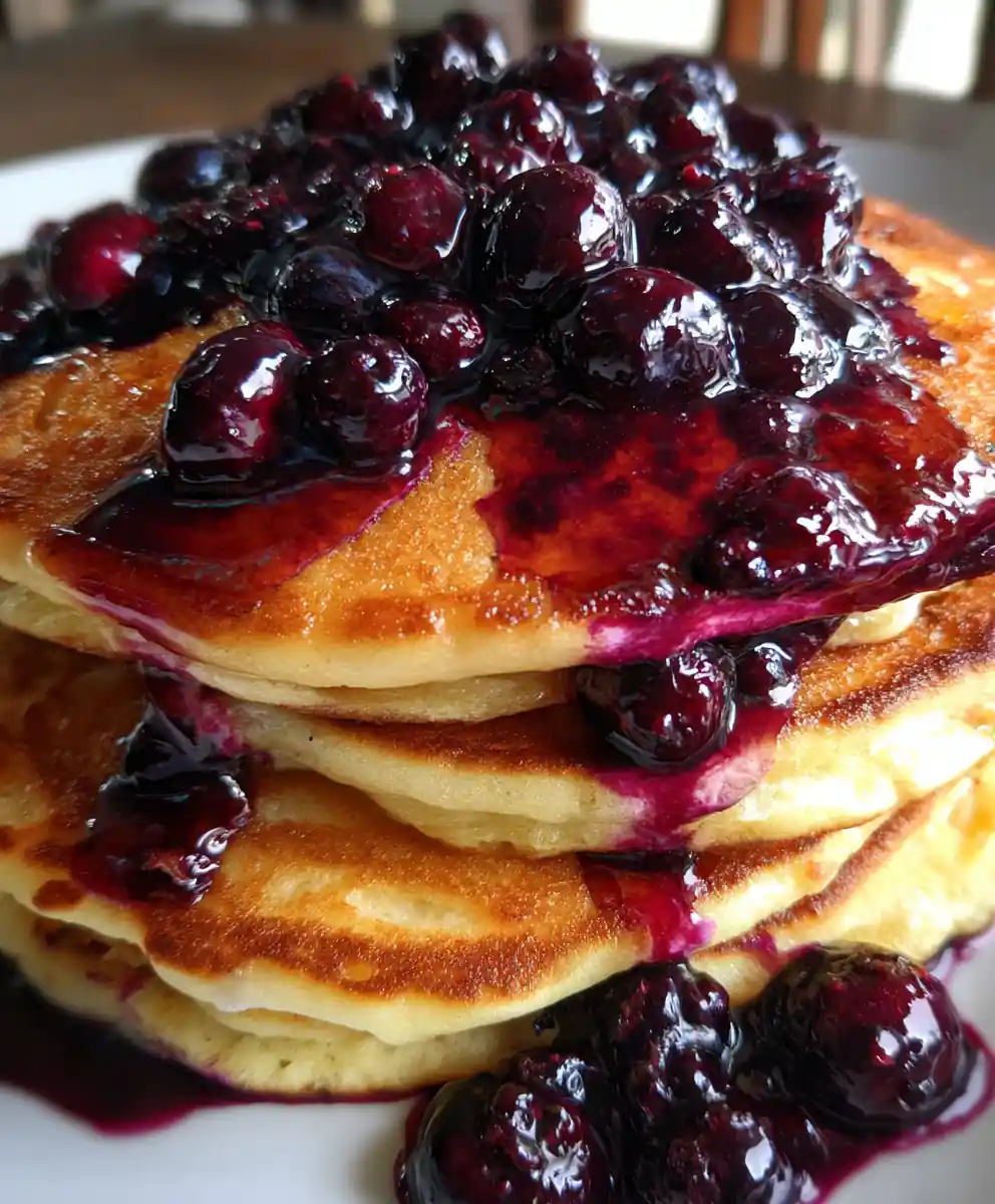 Old Fashioned Pancake Recipe Blueberry Compote Cascade 7 old fashioned pancake recipe Blueberry Compote Cascade