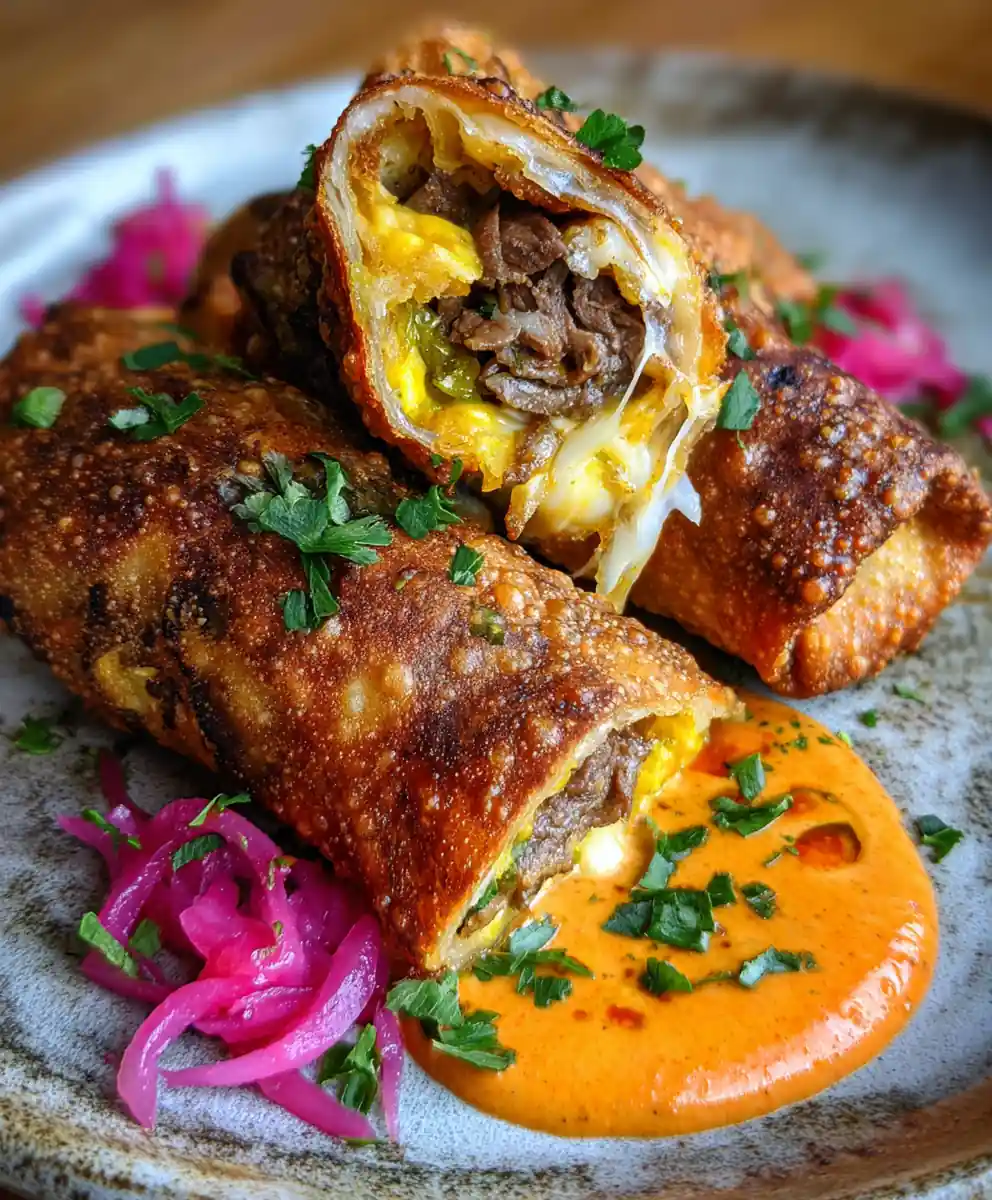 philly cheesesteak egg rolls recipe