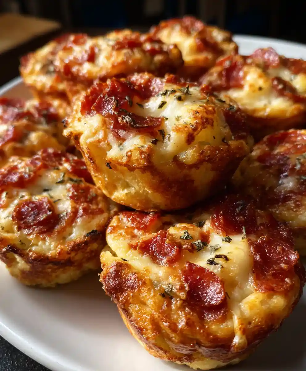 pizza muffins recipe Marinara Mozzarella Minis