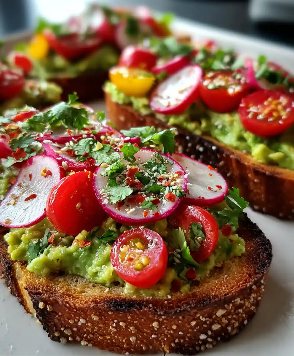Recipe For Avocado Toast Cherry Tomato And Radish Confetti 7 recipe for avocado toast Cherry Tomato and Radish Confetti