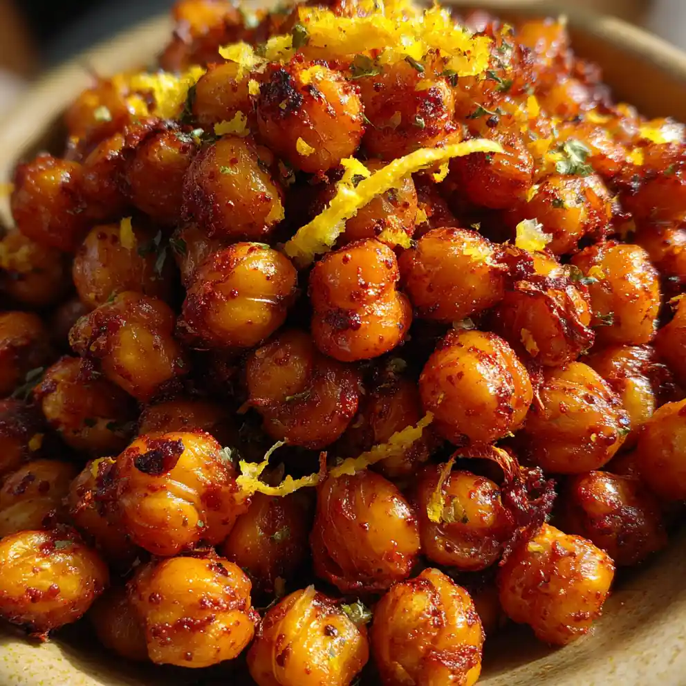 roasted chickpea recipe Paprika Crunch With Lemon Zest