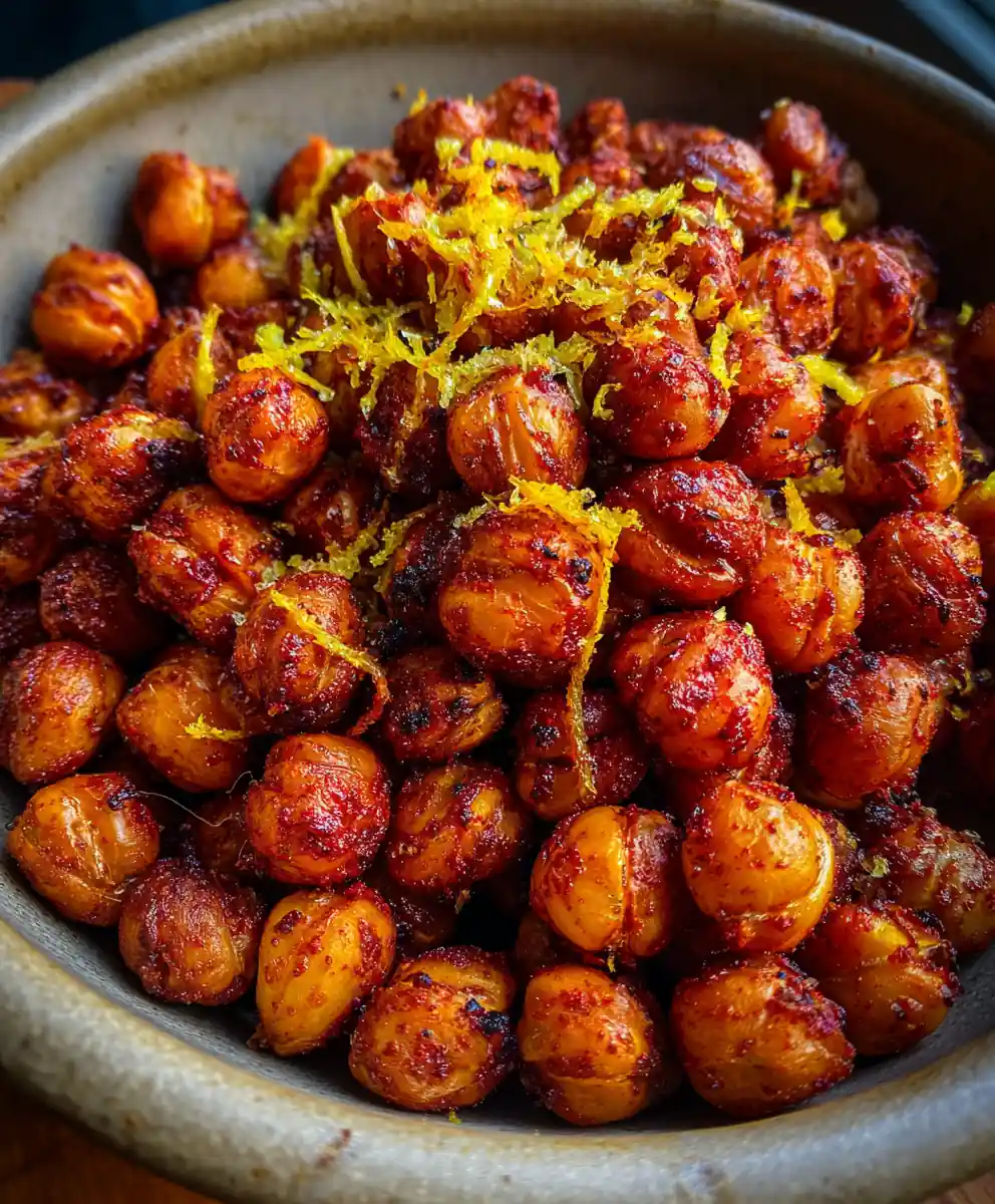 roasted chickpea recipe Paprika Crunch With Lemon Zest