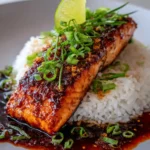 Salmon And Rice Recipe Soy Chili Glaze And Scallions 1762505252.8933766