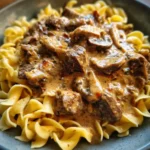 Slow Cooker Beef Stroganoff Recipe Paprika Mushroom Cream 1762072282.0953605