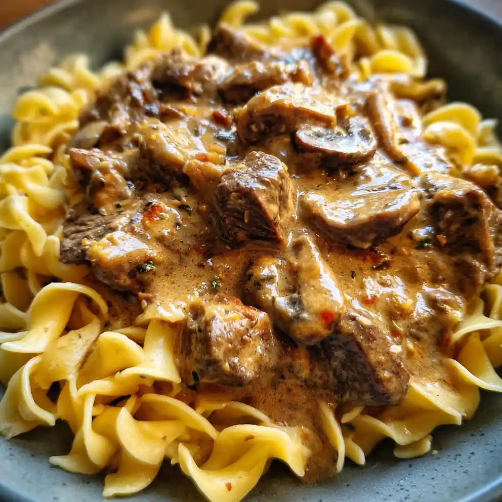 slow cooker beef stroganoff recipe Paprika Mushroom Cream