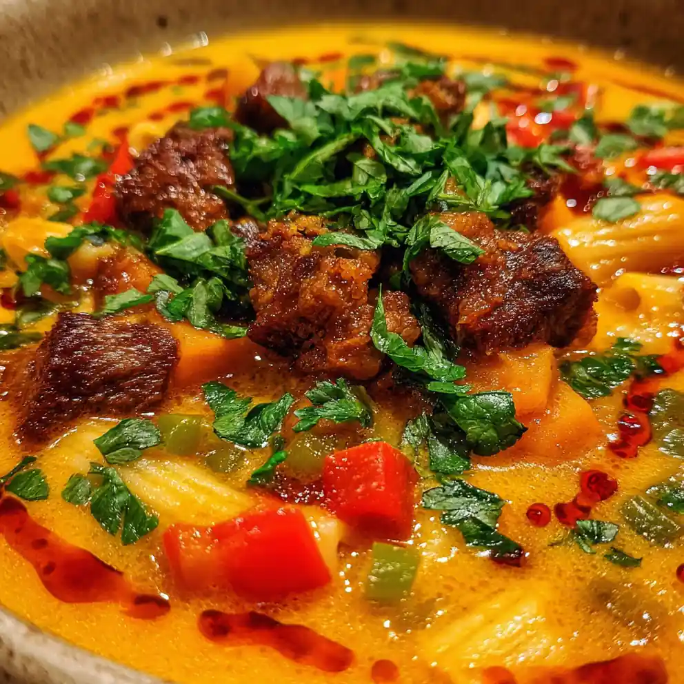 Soup Joumou Recipe Bright Orange With Chili Oil 6 soup joumou recipe Bright Orange With Chili Oil